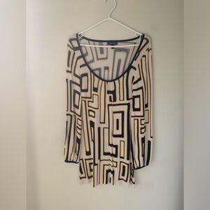 Bebe Y2K 2000s Dress Hippie Bloc Pattern